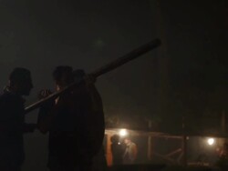 Greek Villages Celebrate Easter With Huge Firework Battle Stock Footage