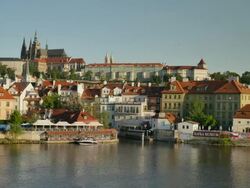 Prague Castle and St. Vitus's Cathedral, Prague Stock Footage