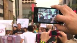 Anti-govt protests in Sao Paulo; fans in Rio cheer Brazil victory News Clip