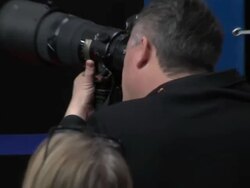 INTERVIEW: (FRENCH) Benoit Jacquot on at Les Adieux De La Reine: 62 Berlin International Film Festival 2012 at the Grand Hyatt on February 9, 2012 in Berlin, Germany. (Footage by WireImage Video/Getty Images) Stock Footage