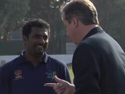 David Cameron attends reconciliation cricket event News Clip
