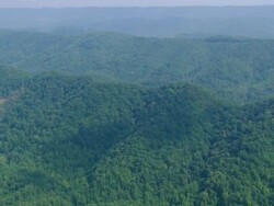 WS AERIAL View of rural area / Tennessee, United States Stock Footage