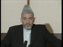Karzai attends drugs conference News Clip