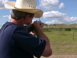 HD 1080i Shooting a Rifle 2 Stock Footage