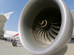 Boeing and Airbus Unveiling New Orders At Dubai Airshow Stock Footage