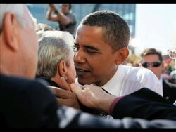 Photographer's Journal: Joe Raedle Cover Barack Obama's Campaign Stock Footage