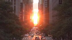 Midtown Manhattan 42nd Street Sunshine Stock Footage