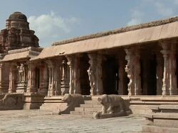 WS Krishna Temple/ Hampi, Karnataka, India Stock Footage