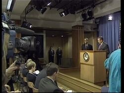 Presser from Ashcroft and FBI Chief Mueller News Clip