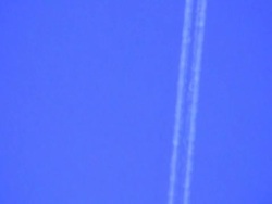 Airplane flying over (NTSC) Stock Footage