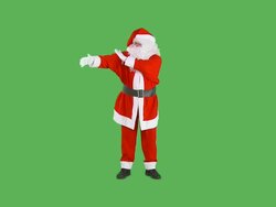 Santa's Got Muscles Stock Footage