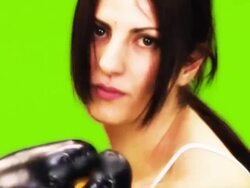 woman boxer Stock Footage