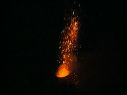 Volcanic eruptions on Mt. Etna, Sicily, Italy. Stock Footage