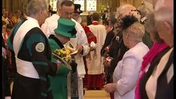 Queen hands out Maundy Thursday alms News Clip