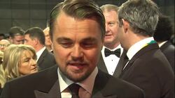Leonardo Dicaprio Red Carpet interview at BAFTA News Clip