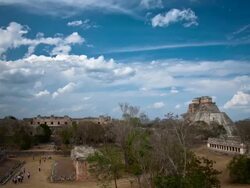 TIME LAPSE: Uxmal Maya Ruins, Mexico Stock Footage