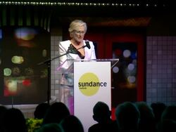 SPEECH - Glenn Close - Sundance Institute New York Benefit 2014 Stock Footage
