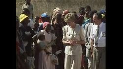 Princess Diana's Royal visit to Zimbabwe 1993 News Clip