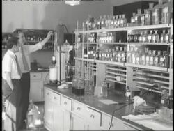 Researchers work at the Atomic Bomb Casualty Commission in Japan. News Clip