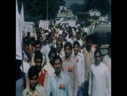 SYND 15 11 77 ANTI MRS GANDHI RALLY IN NEW DELHI News Clip