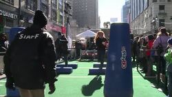 VOICED : New York prepares for Super Bowl News Clip