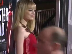 Emma Stone at Gangster Squad Los Angeles Premiereon 1/7/2013 in Hollywood, CA.(Footage by WireImage Video/Getty Images Entertainment Video) Stock Footage