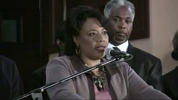 The daughter of Martin Luther King Jr. on Thursday urged her brothers to search their consciences and reconsider their plan to sell the civil rights icon's Bible and Nobel Peace Prize. (March 6) News Clip