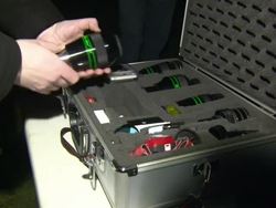 Astronomer Setting Up Telescope News Clip