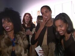Guests at Crest 3D White Presents Art Garde Designers at The Box at Lincoln Center on 02/09/2012 in New York, NY, United States Stock Footage