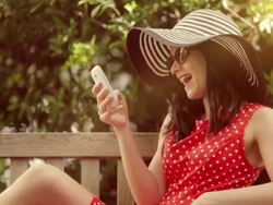 Phone bench retro  CM GL RO Stock Footage