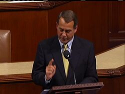 Democrat Nancy Pelosi and Republican John Boehner made the final arguments for their parties before the House voted in favor of President Barack Obama''s health care reform overhaul. News Clip