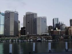 The CBD of Sydney with Sydney Tower Time Lapse, Sydney, New South Wales, Australia Stock Footage
