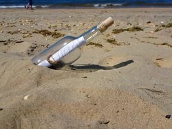 Message in a Bottle Series III 4K Stock Footage