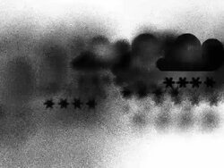 CLOUDS : heavy snowfall (LOOP) Stock Footage