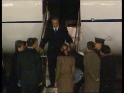 Prime Minister Mahathir arrives for visit News Clip