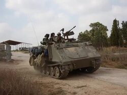 Tensions Remain High At Israeli Gaza Border Stock Footage