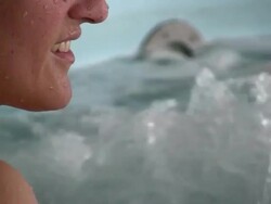 Woman in jacuzzi Stock Footage