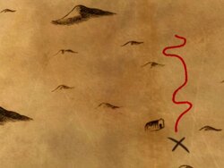 Antique Animated Treasure Map Stock Footage