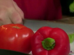 Cutting Broccoli Stock Footage