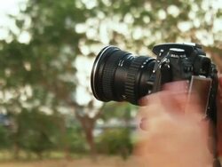 DSLR camera Stock Footage