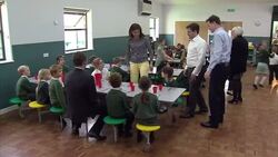 General Election 2015 - Nick Clegg Visits School In Chippenham News Clip