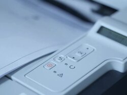 Photocopier printing documents HD Stock Footage