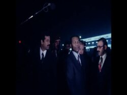UPITN 05/02/80 ARRIVAL OF THE PRESIDENT OF MADAGASCA DIDIER RATSIRAKA IN BAGHDAD Instructional Video