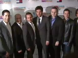 Josh Radnor (C), producers and guests Stock Footage