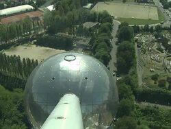 Tilt Up Shot Aerial Shot Brussels Belgium Stock Footage