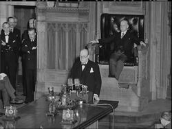 MR CHURCHILL SPEAKS TO AMERICA - News Clip