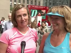 INTERVIEW: Danette Alderoty and Lynne Karinja on playing with Seles and Courier todayÃ‰ Stock Footage