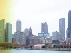 Time lapse Skyline Chicago,USA Stock Footage