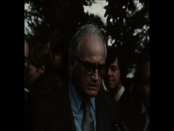 SYND 8 8 74 GOLDWATER AND RHODES SPEAK TO PRESS AFTER VISITING NIXON Instructional Video