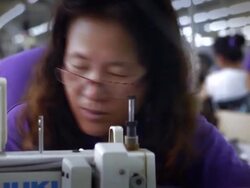 Workers at a Beijing Rontex Garment Factory News Clip